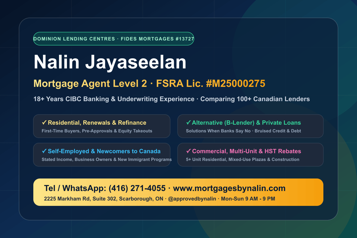 Nalin Jayaseelan - Mortgage Agent (Mortgages by Nalin)
